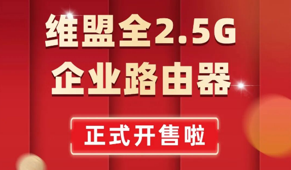 维盟新品2.5G 企业路由器开售啦！速来！